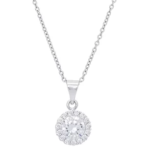 Necklace Round Cubic Zirconia