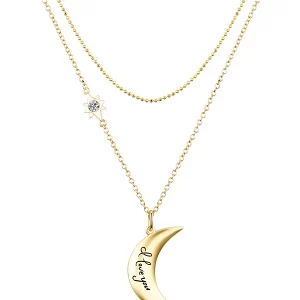 Pendant Necklace Set "I Love You"